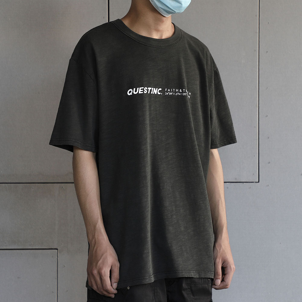 【QUEST】STANDARD LOGO TEE-標準LOGO TEE 基本 竹節棉 短袖 短T