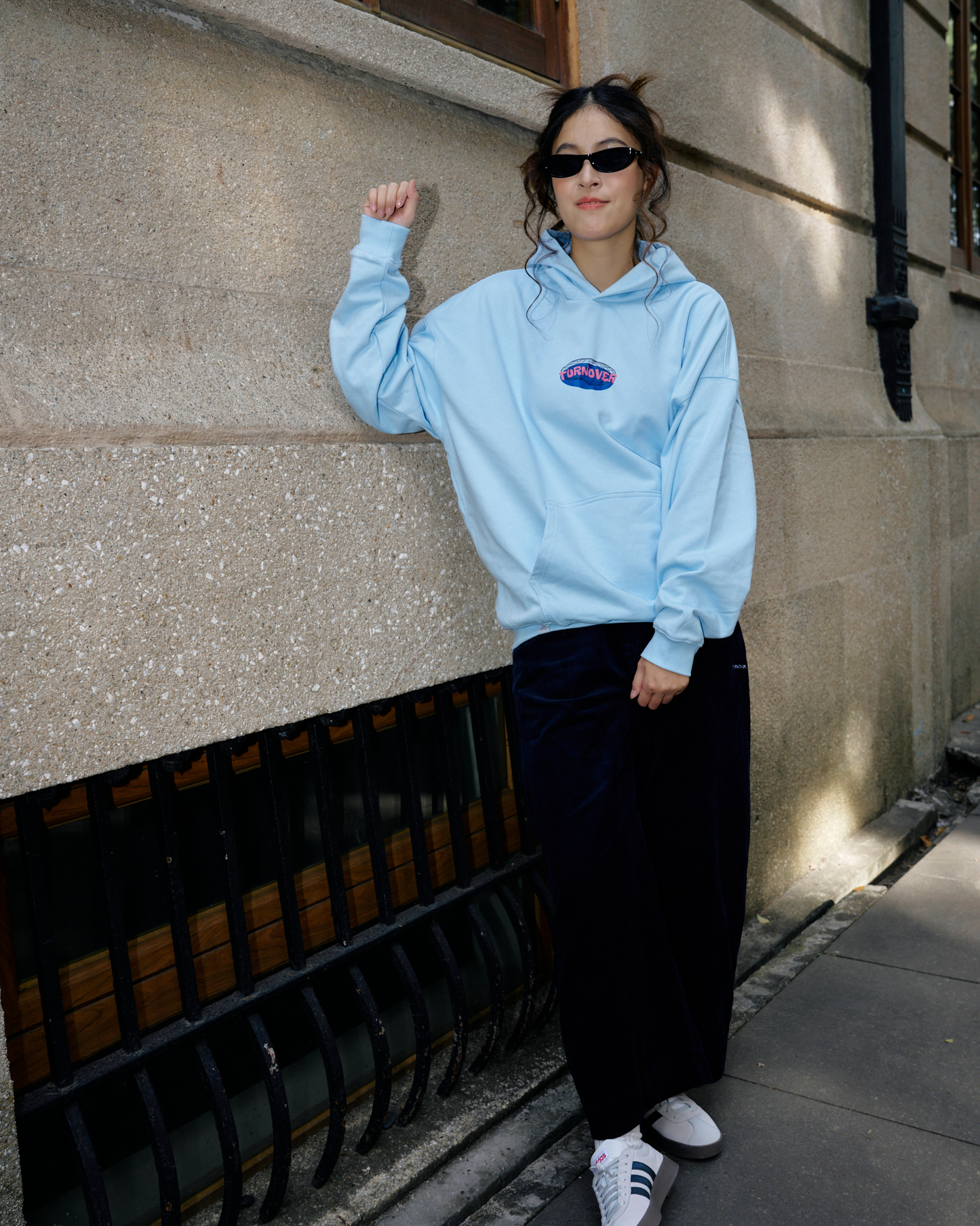 TURNOVER Light Blue Hoodie