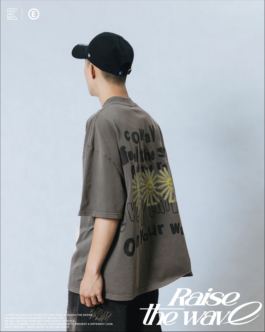 COWAVE 2024 Spring & Summer Sunny man font tee