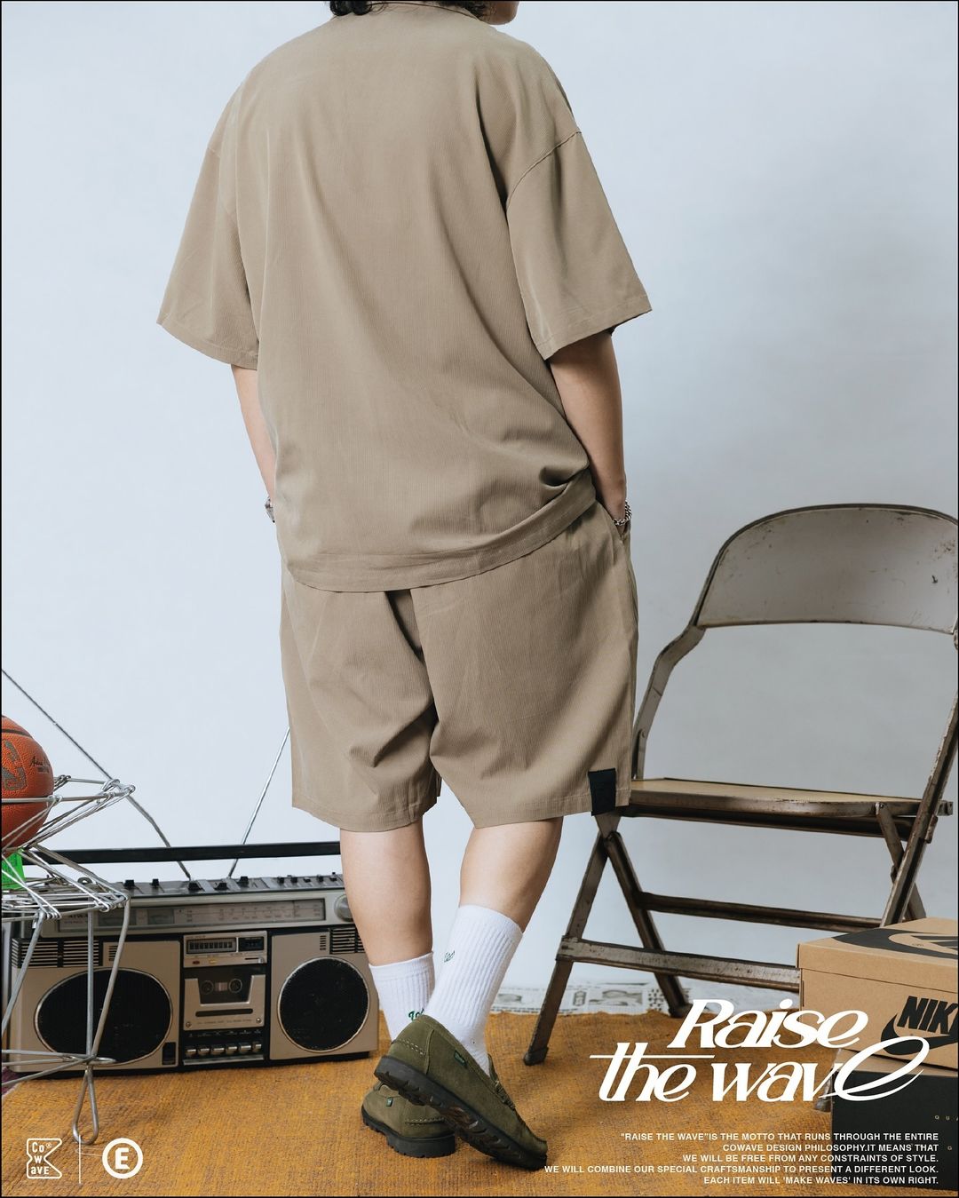 COWAVE 2024 Spring & Summer Straight strip shirt