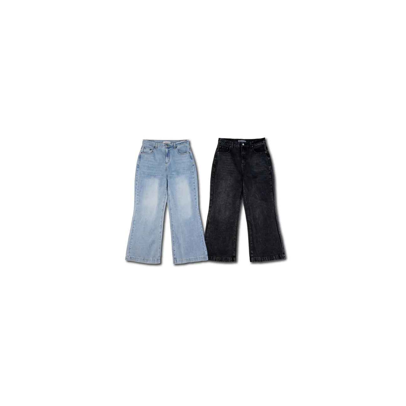 SIMON MADE BW-2419 BAGGY BOOTCUT 闊腿 牛仔褲