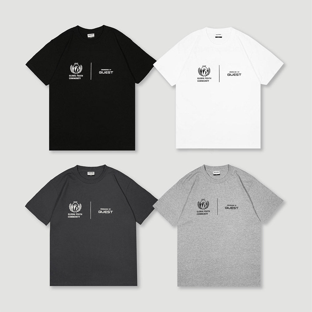 【QUEST】QUEST G.Y.C. TEE 圖案 短袖 上衣 短踢 四色