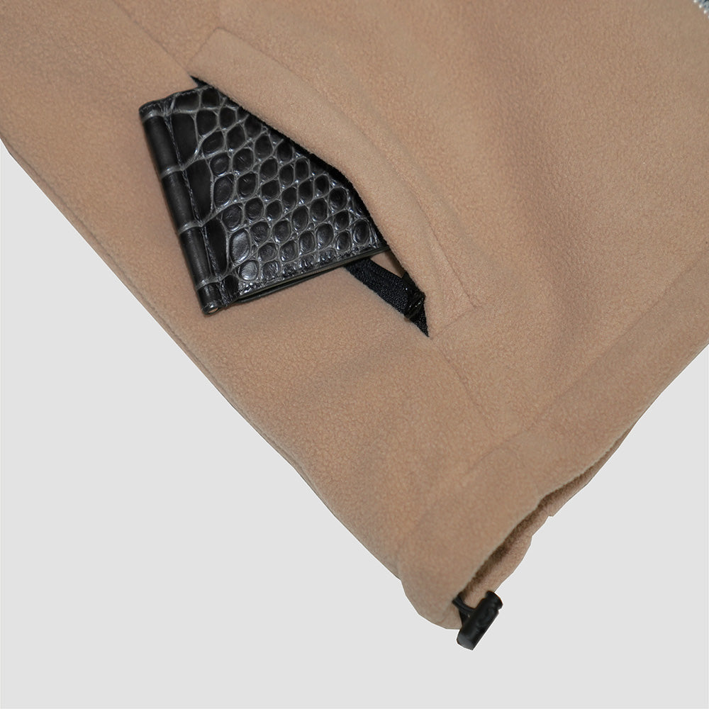 【QUEST】FULL-ZIP FLEECE JACKET-拼接絨毛外套