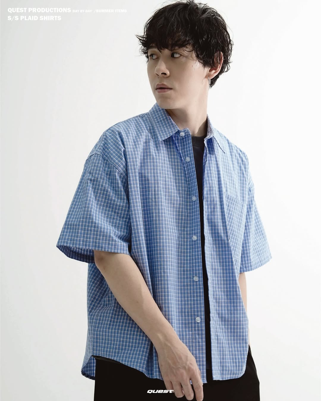 台灣品牌 QUEST S/S PLAID SHIRTS