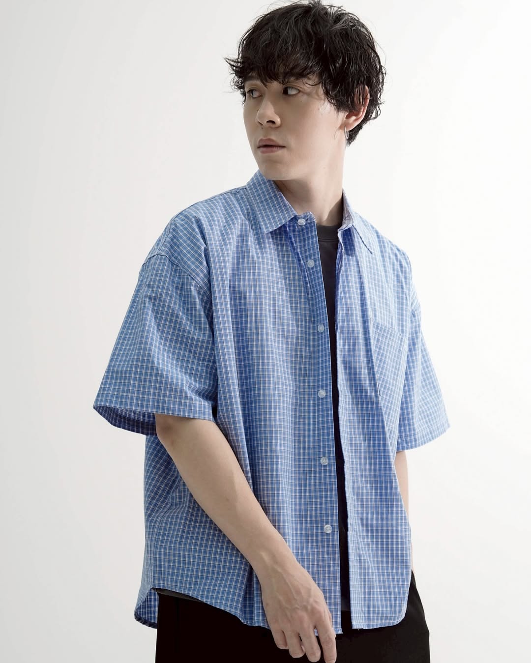 台灣品牌 QUEST S/S PLAID SHIRTS