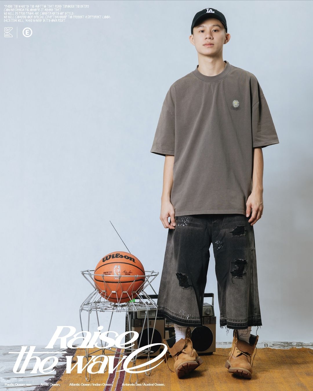 COWAVE 2024 Spring & Summer Sunny man font tee