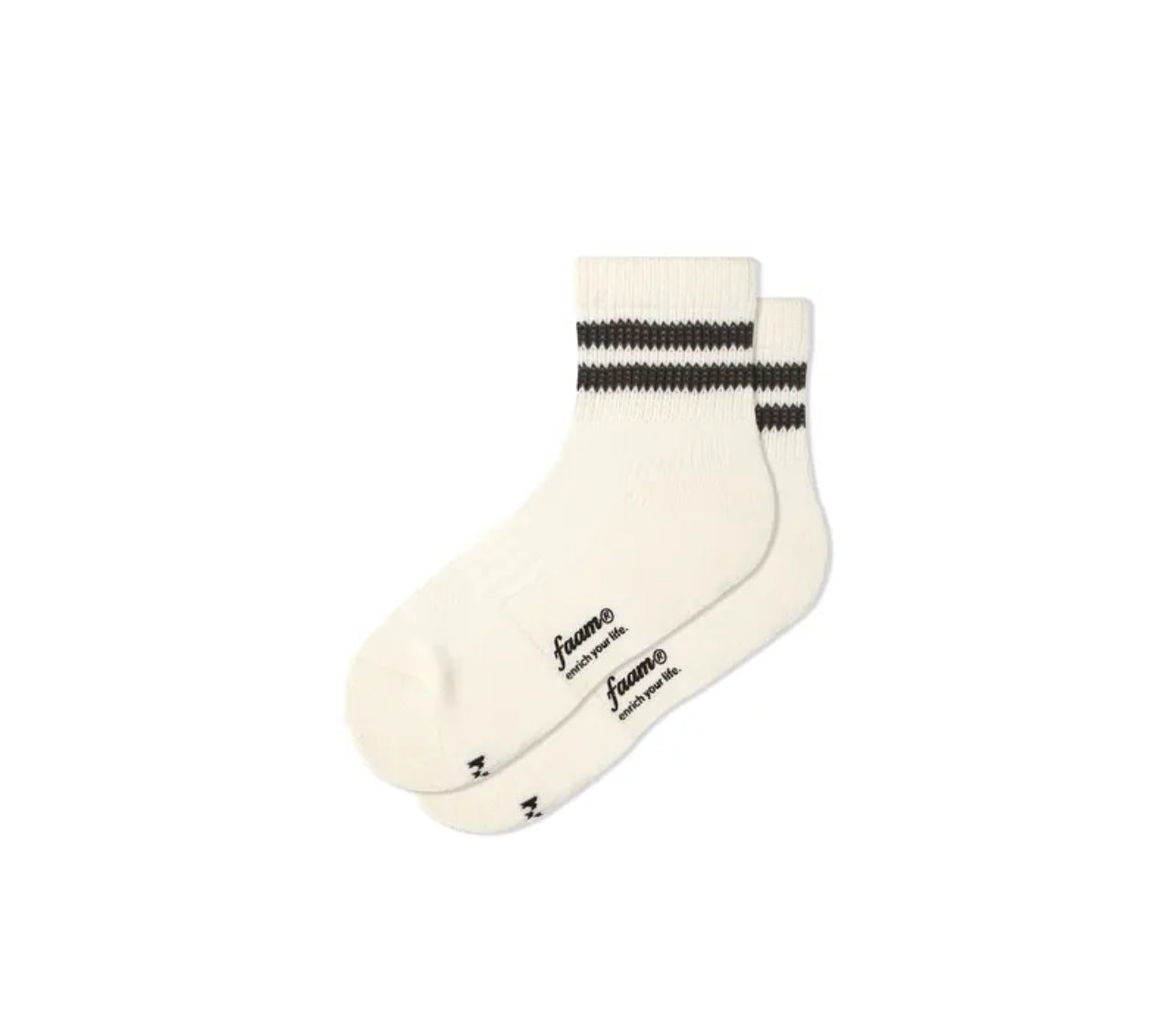 FAAM OLD SCHOOL STRIPED ANKLE 條紋針織中筒襪 NTRO007