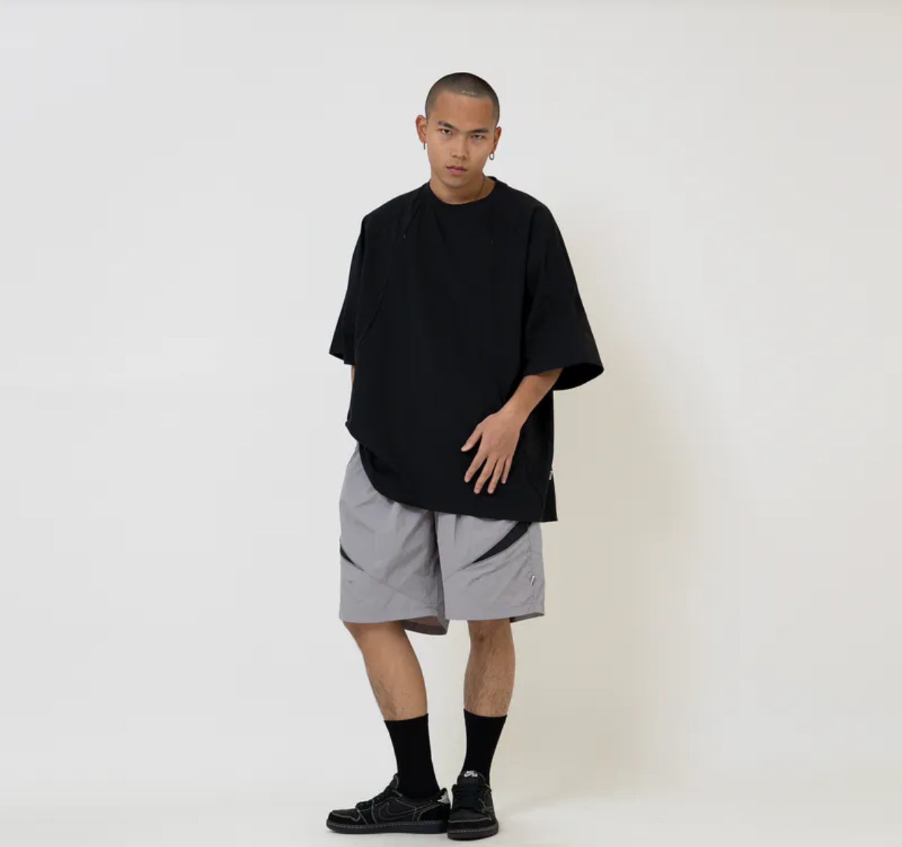 ANST 側拼接反光短褲 882504