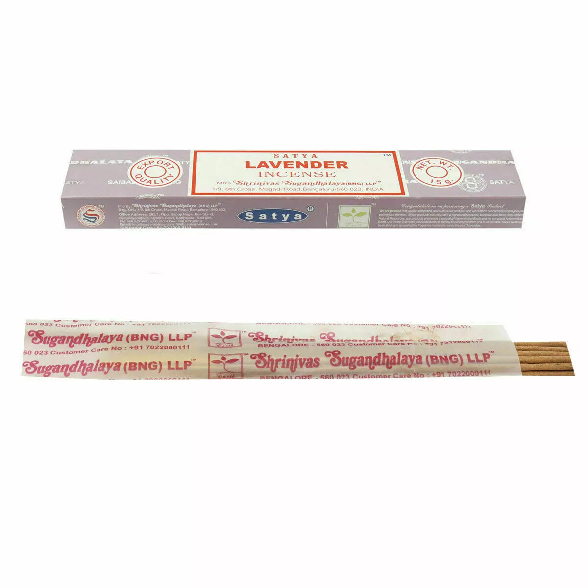 【全球最暢銷的線香】SATYA SAI BABA 賽巴巴 Nag Champa LAVENDER 印度 線香 (15g)