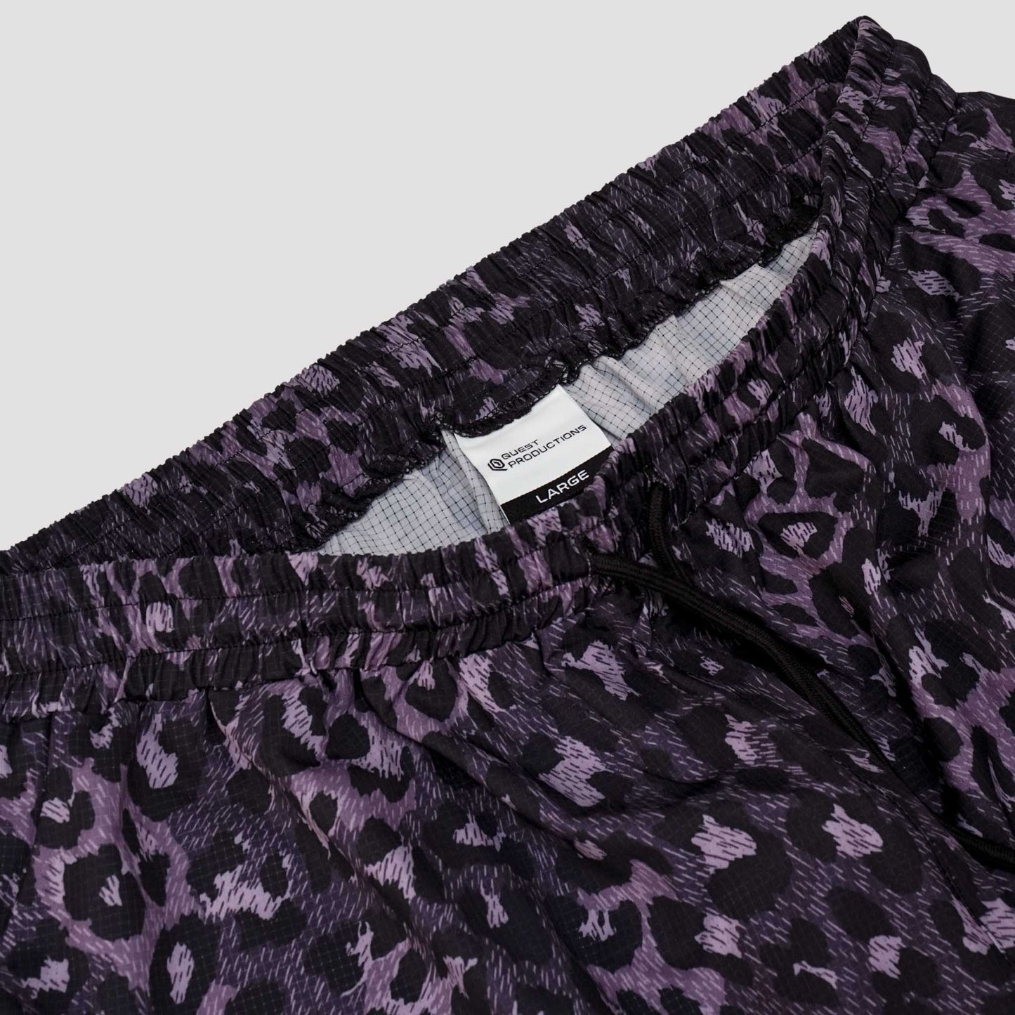 QUEST Leopard Print Shorts 涼感紫色豹紋短褲 套裝