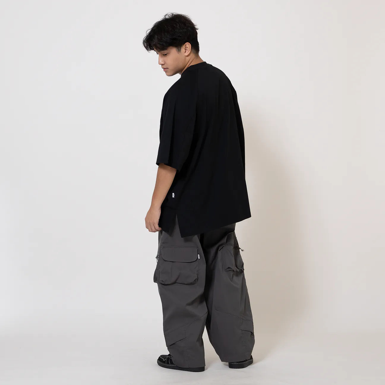 ANST 八袋 不對稱口袋寬褲 882415