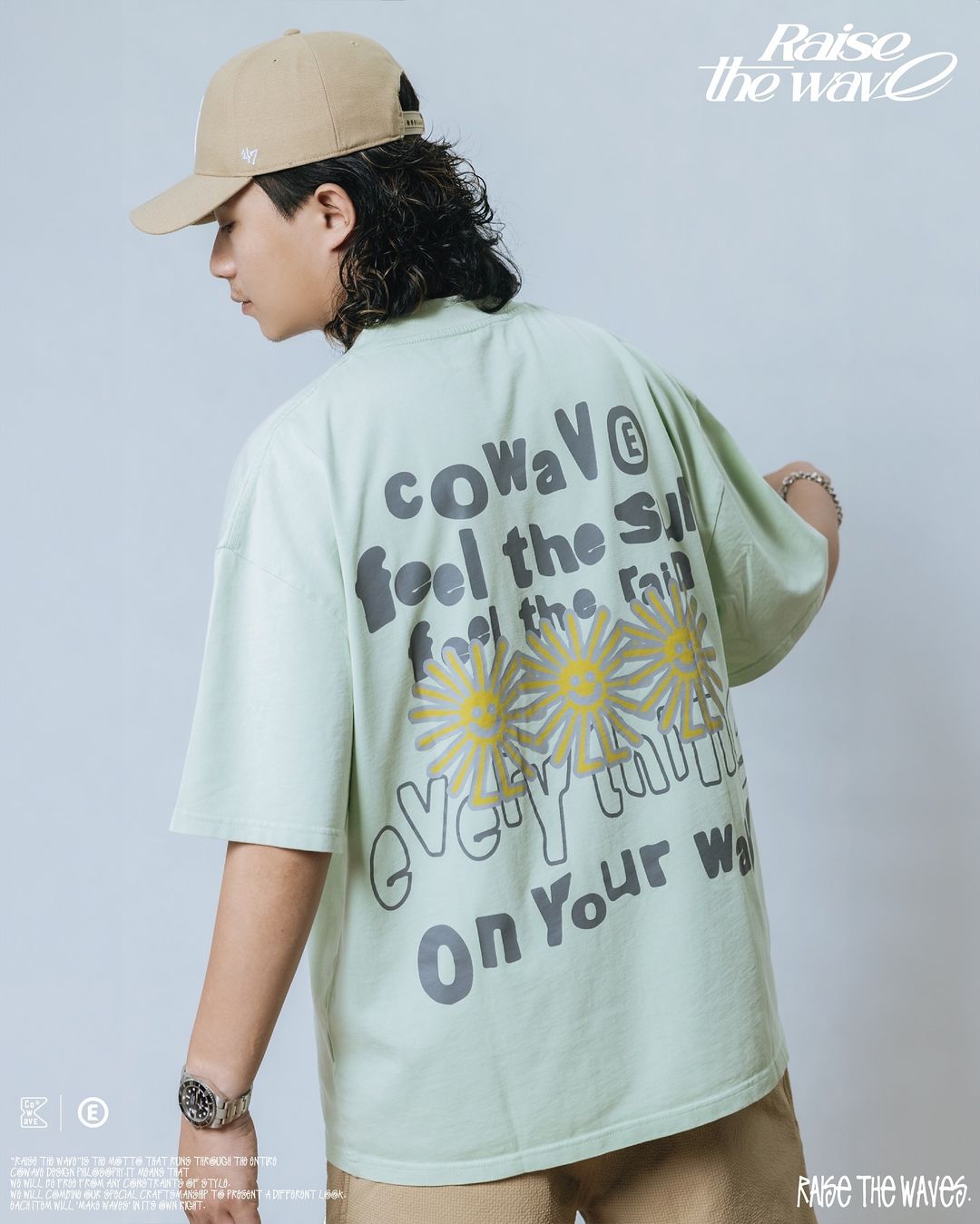 COWAVE 2024 Spring & Summer Sunny man font tee