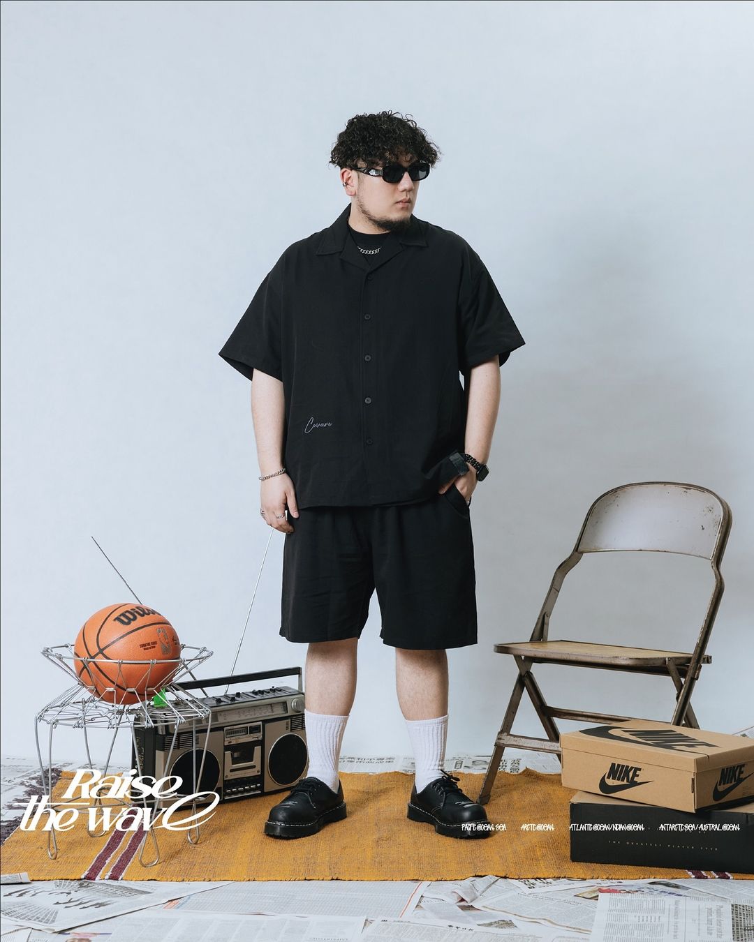 COWAVE 2024 Spring & Summer Straight strip shirt