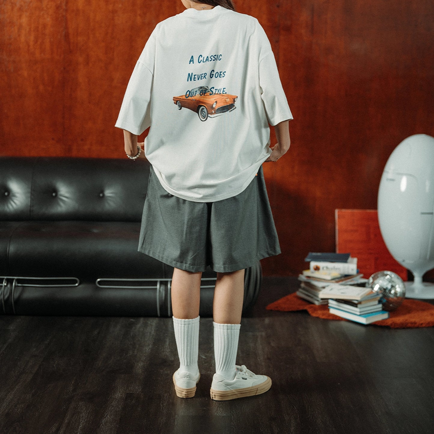 A.A Grey Pleated Shorts