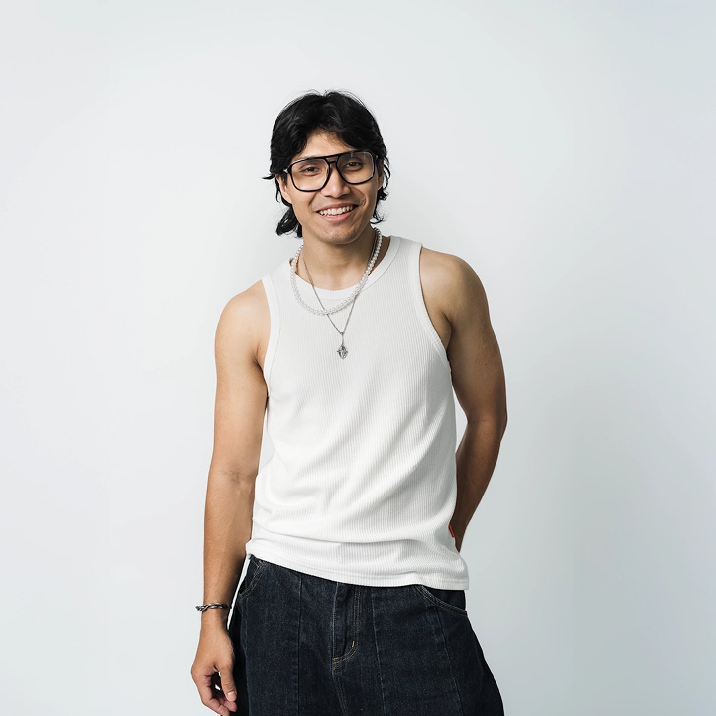 A.A Daily Rib Tank White