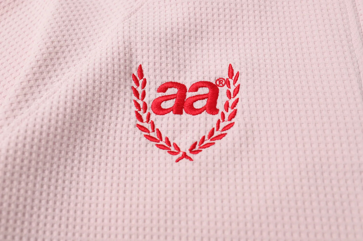 A.A Polo Waffle Pink