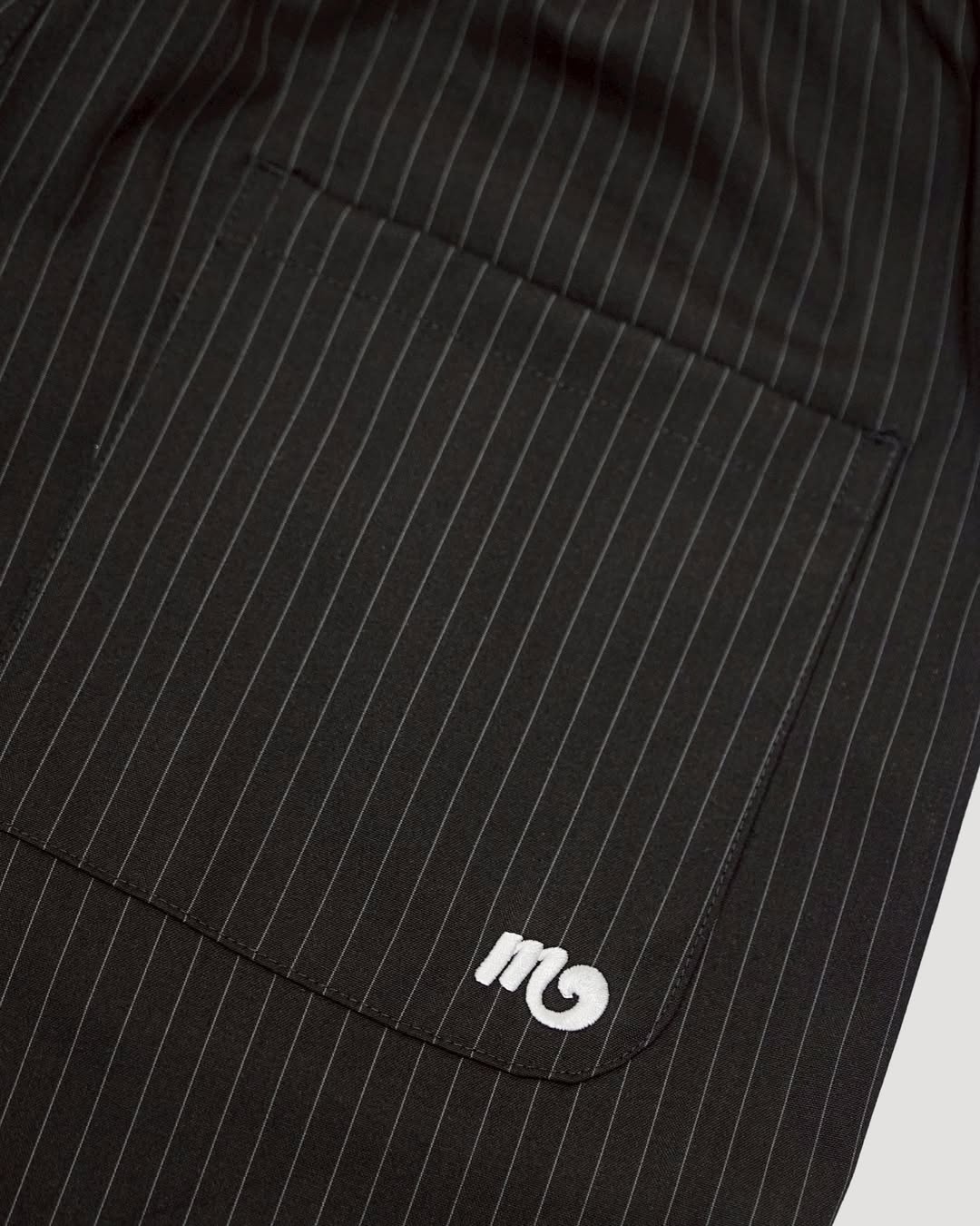 MUILLY 條紋西裝打摺褲