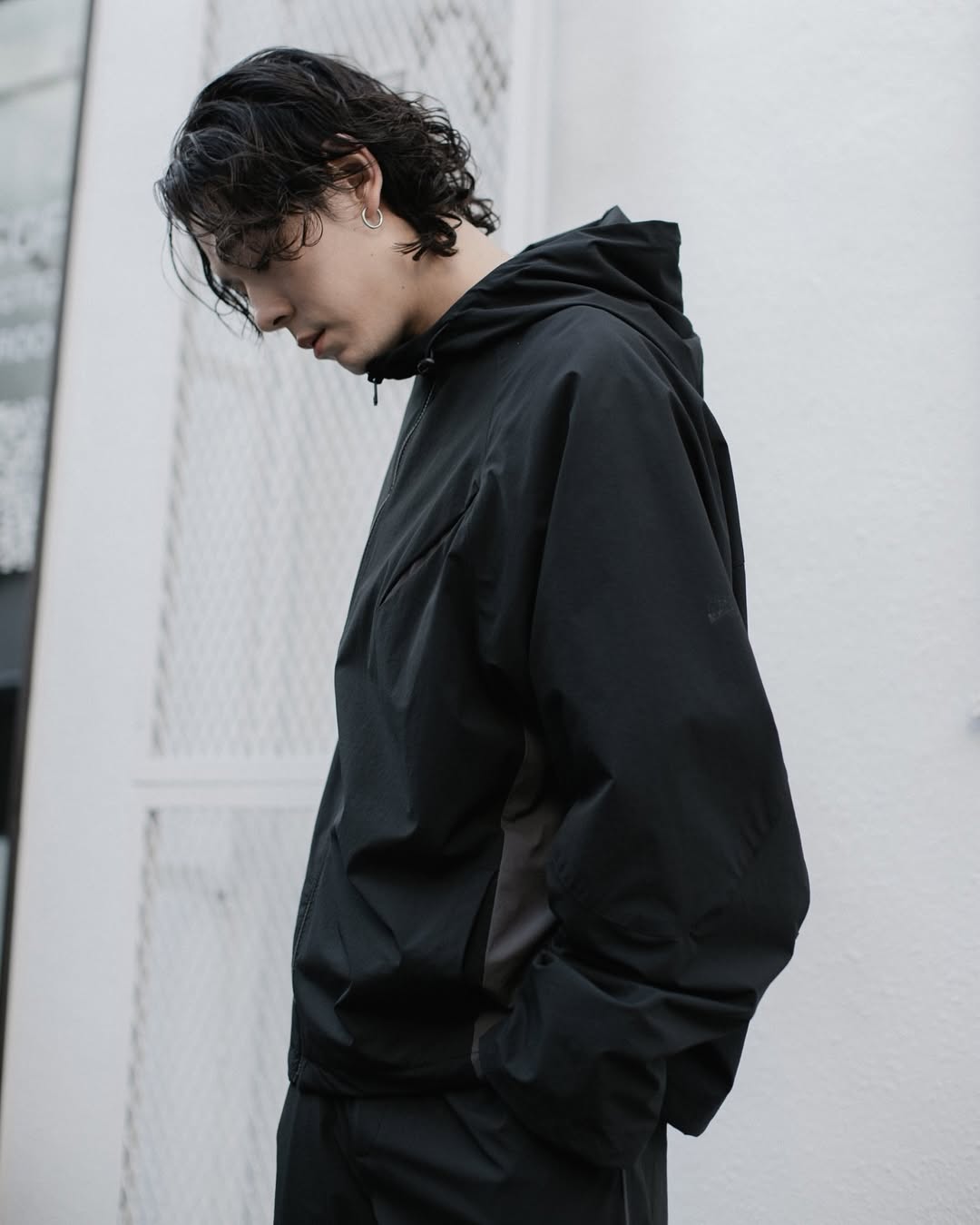 QUEST PIPING TRACK JKT 拼接抽繩機能外套