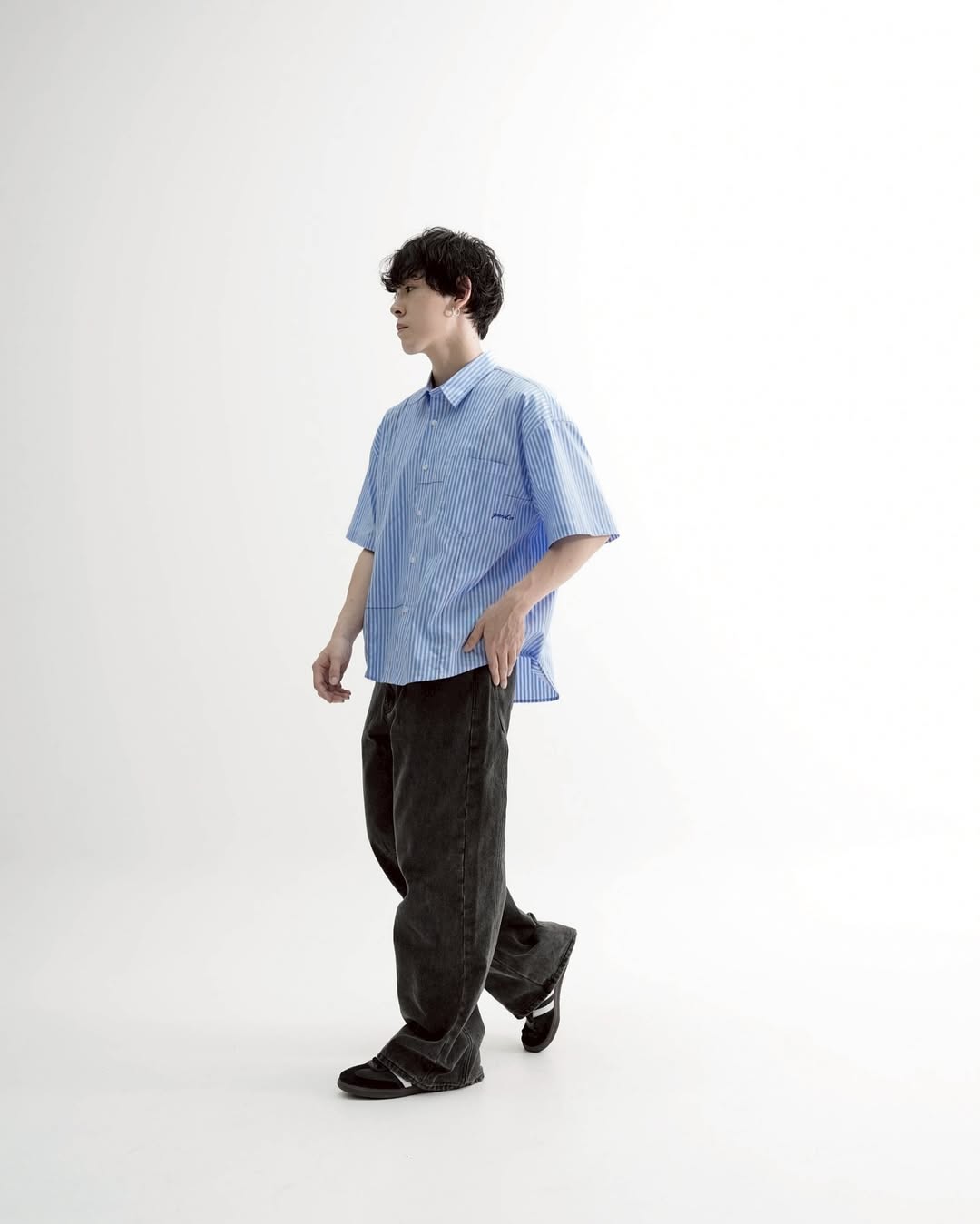 台灣品牌 QUEST Rhythm Stripe Shirt 條紋襯衫