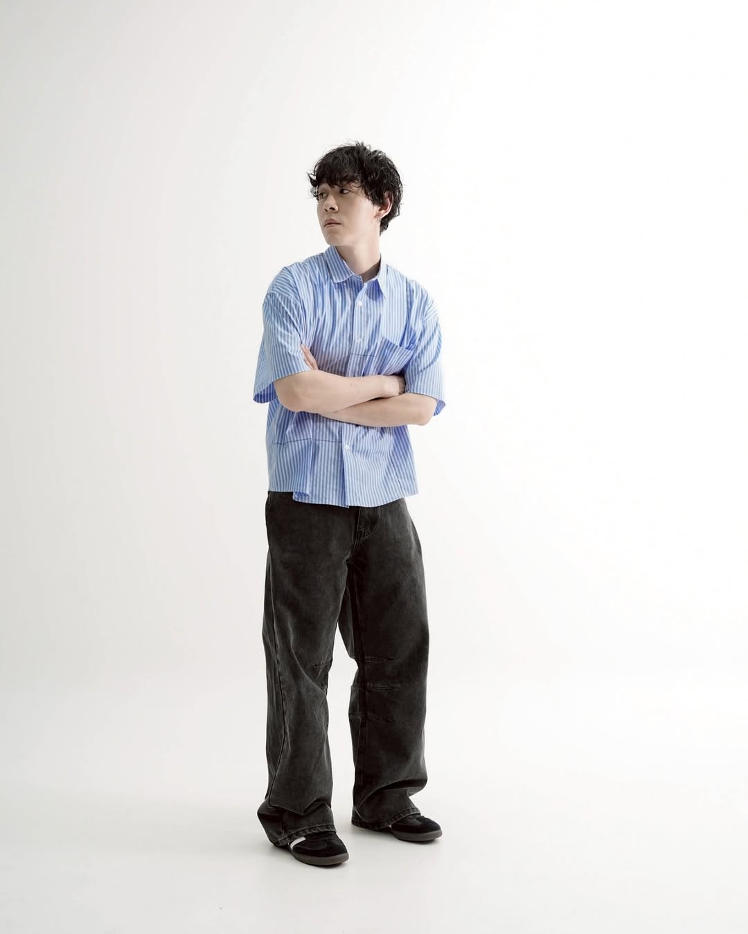 台灣品牌 QUEST Rhythm Stripe Shirt 條紋襯衫