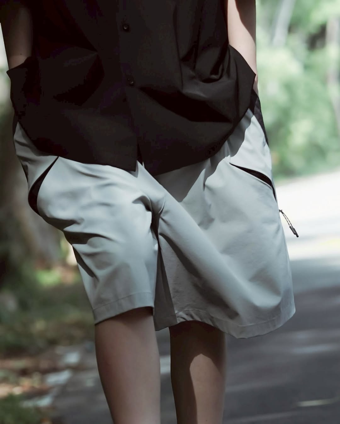 QUEST SPLICING ZIP SHORTS 拉鍊短褲