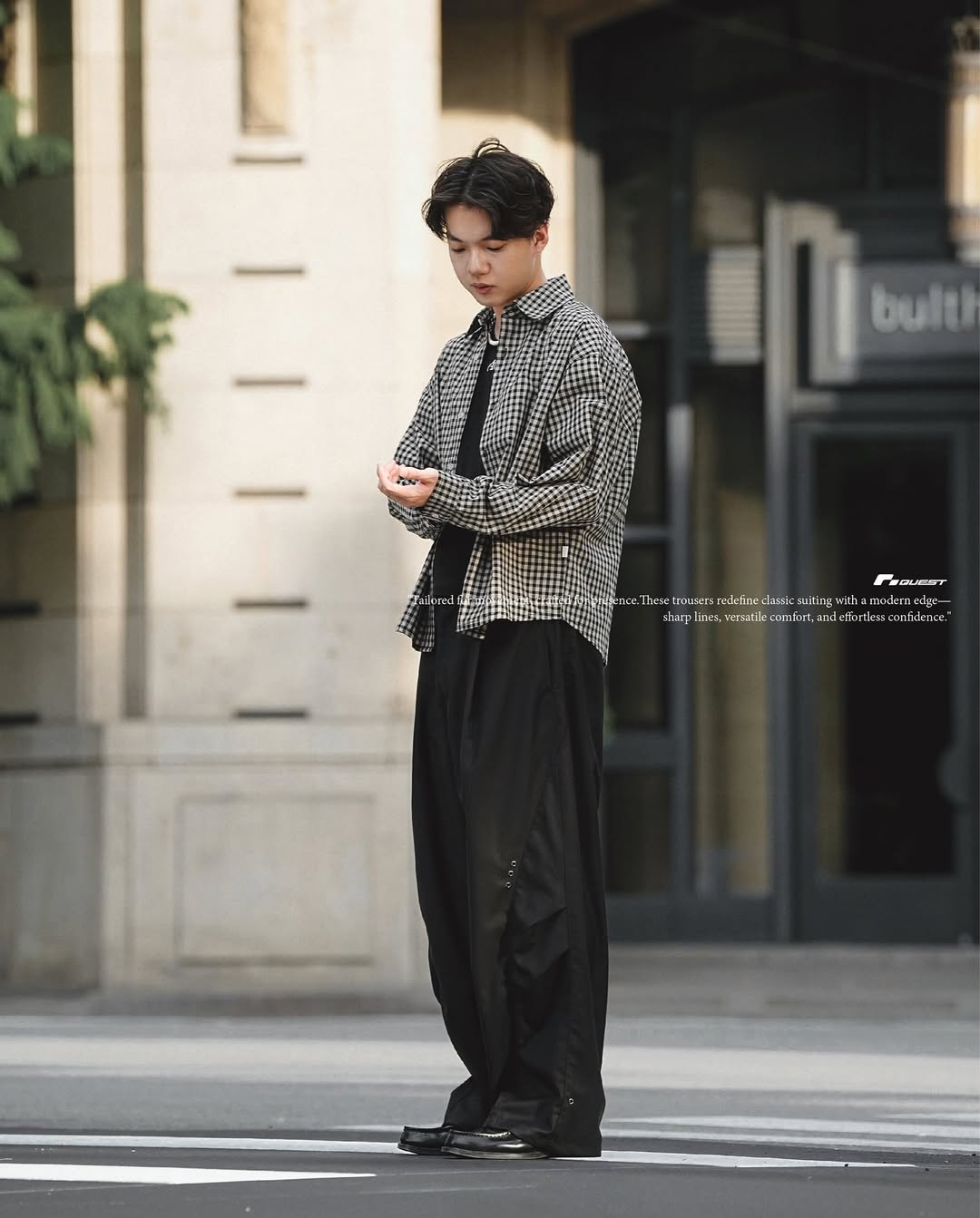 QUEST Rivet Suit Pants 剪裁西裝褲