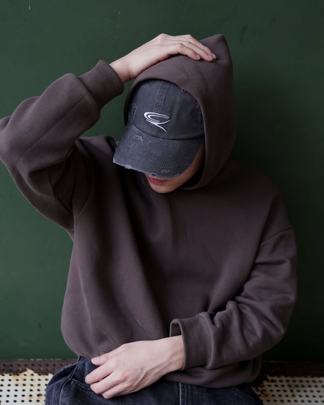 QUEST EXTREME WASH DESTROYED CAP 破壞水洗老帽 灰