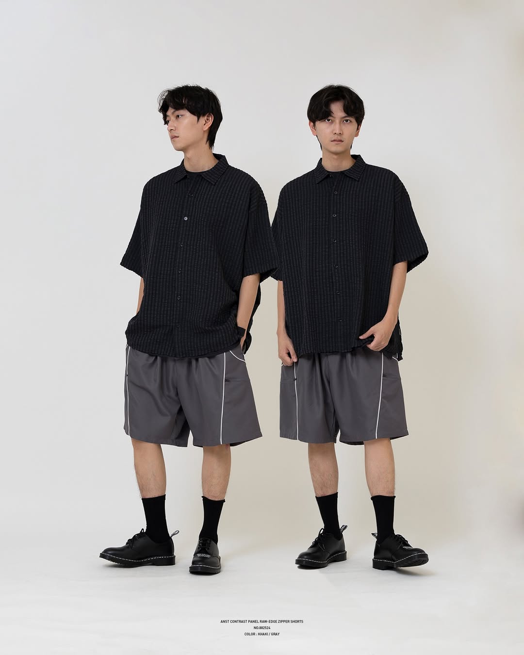 ANST 撞色出芽拉鍊短褲 882524