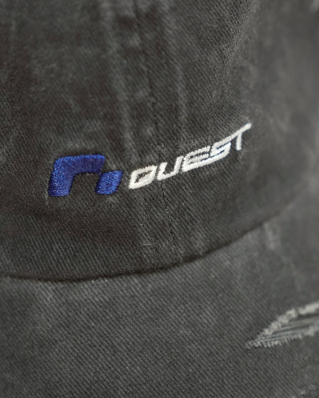 QUEST WASH LOGO DESTROYED CAP 水洗破壞老帽