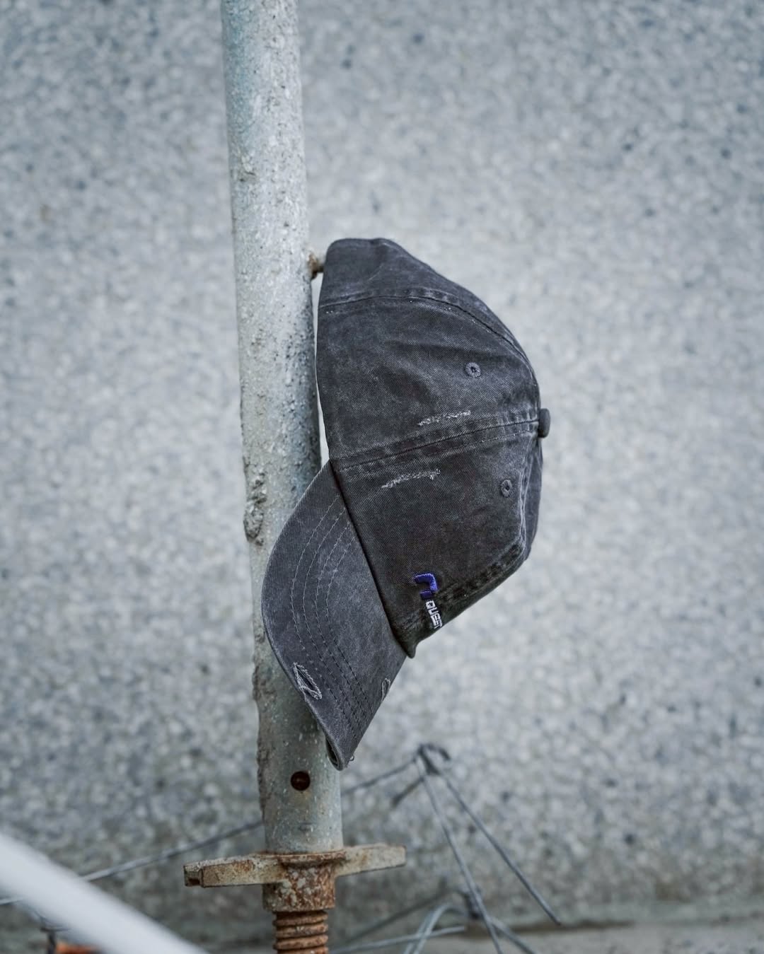 QUEST WASH LOGO DESTROYED CAP 水洗破壞老帽
