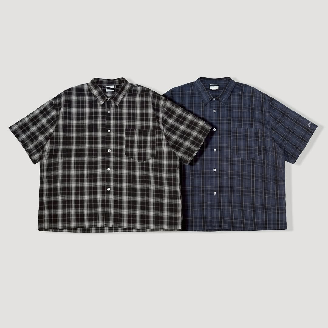 QUEST Boxy Fit Plaid Shirt|格紋短版襯衫