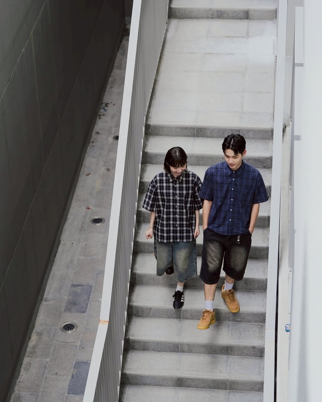 QUEST Boxy Fit Plaid Shirt|格紋短版襯衫