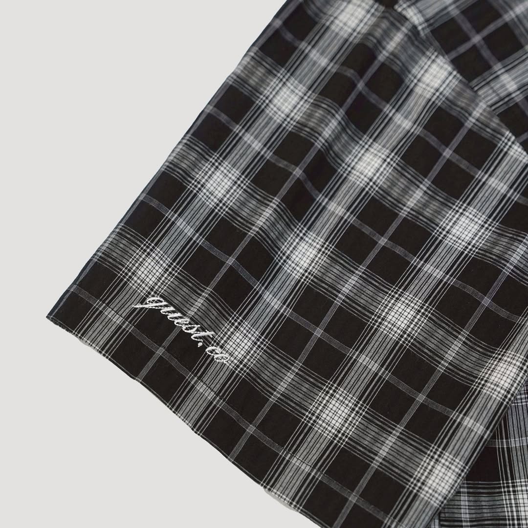 QUEST Boxy Fit Plaid Shirt|格紋短版襯衫
