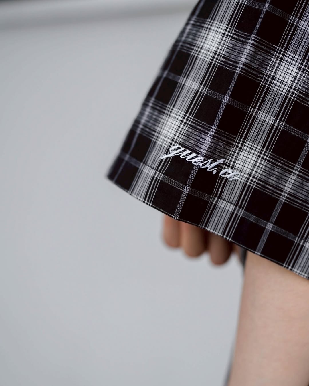 QUEST Boxy Fit Plaid Shirt|格紋短版襯衫
