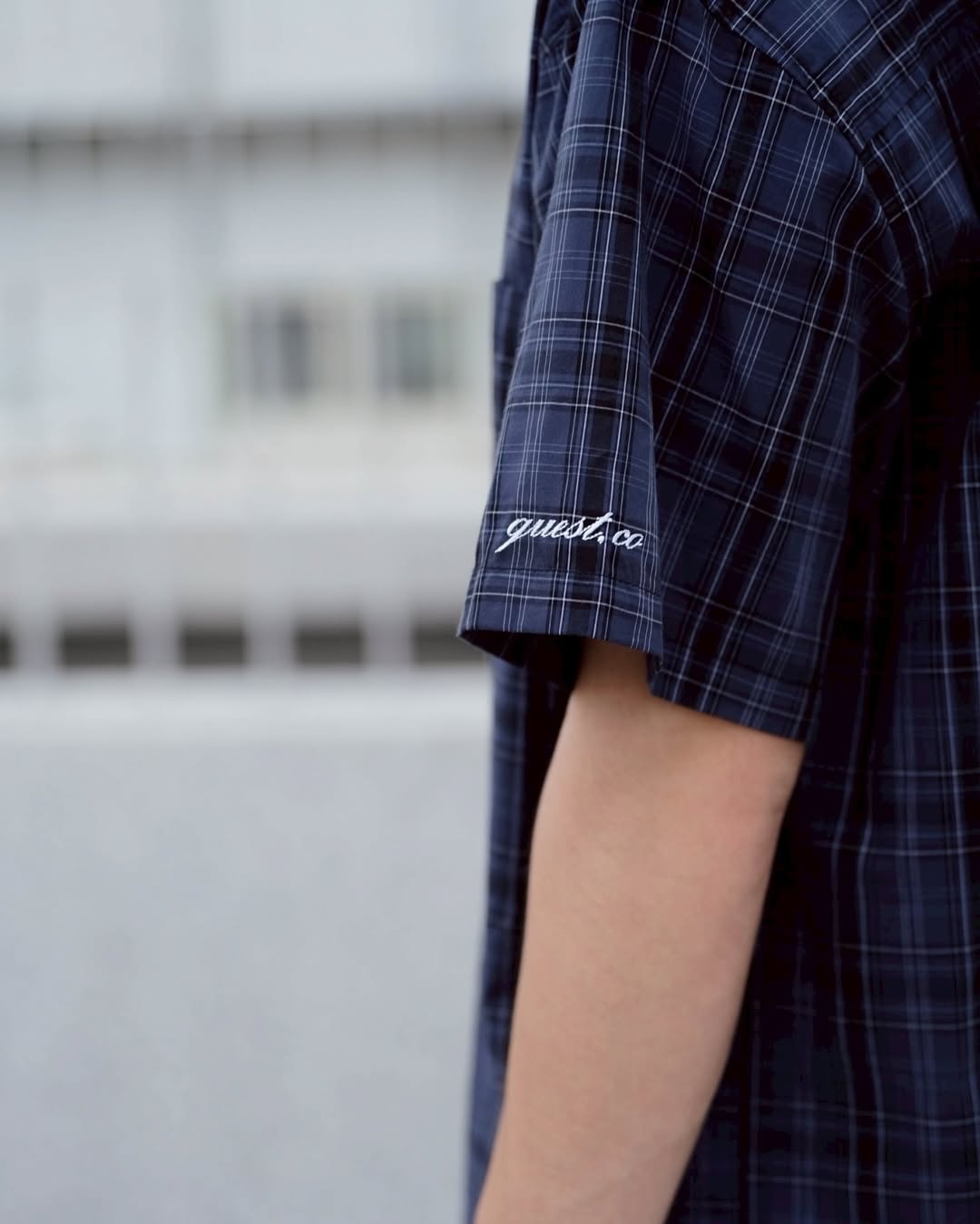 QUEST Boxy Fit Plaid Shirt|格紋短版襯衫