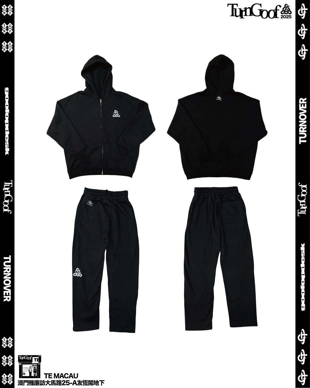 goofopdesk® + turnover® =turngoof ZIP JACKET