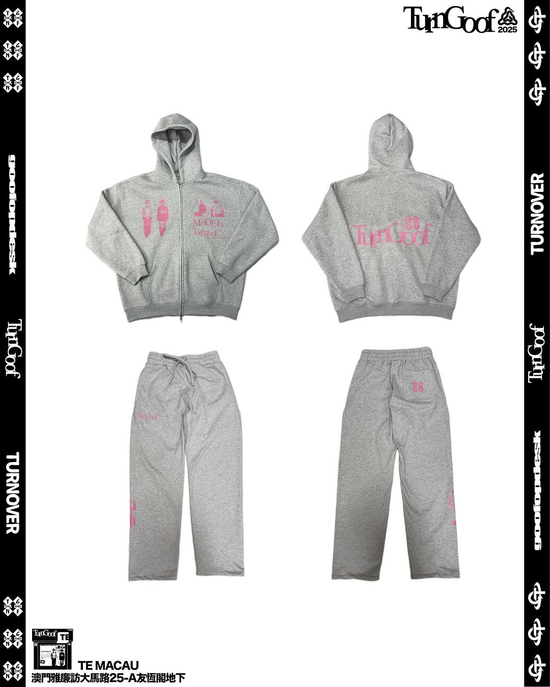 goofopdesk® + turnover® =turngoof ZIP JACKET