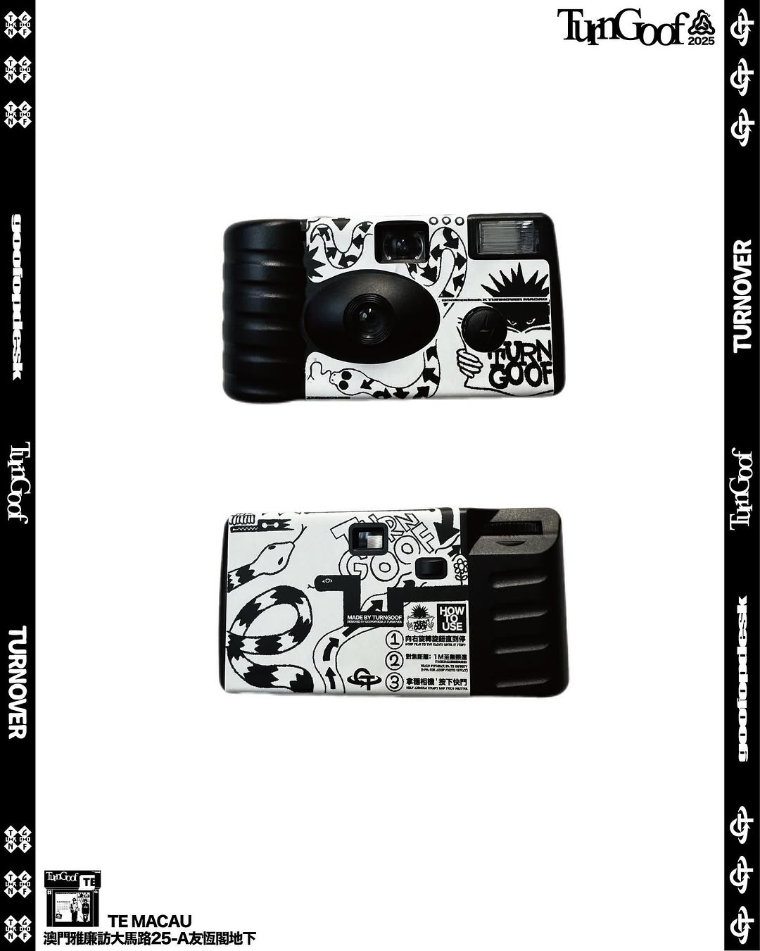 goofopdesk® + turnover® =turngoof DISPOSABLE FILM CAMERA