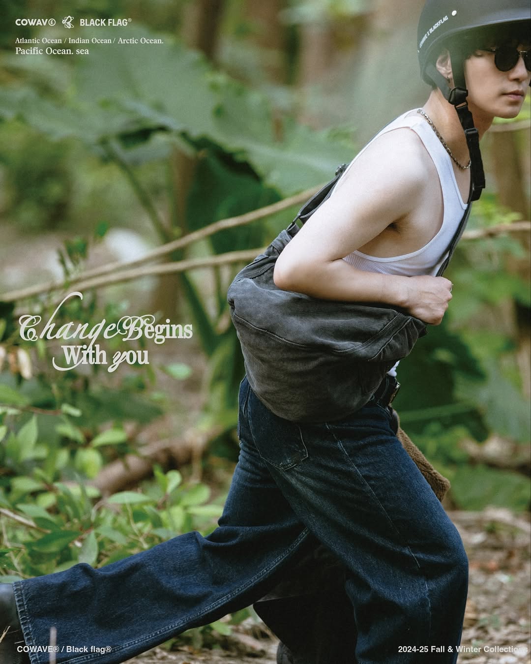 COWAVE® / Black flag® 2024-25 Fall & Winter Wash Newsboy Bag