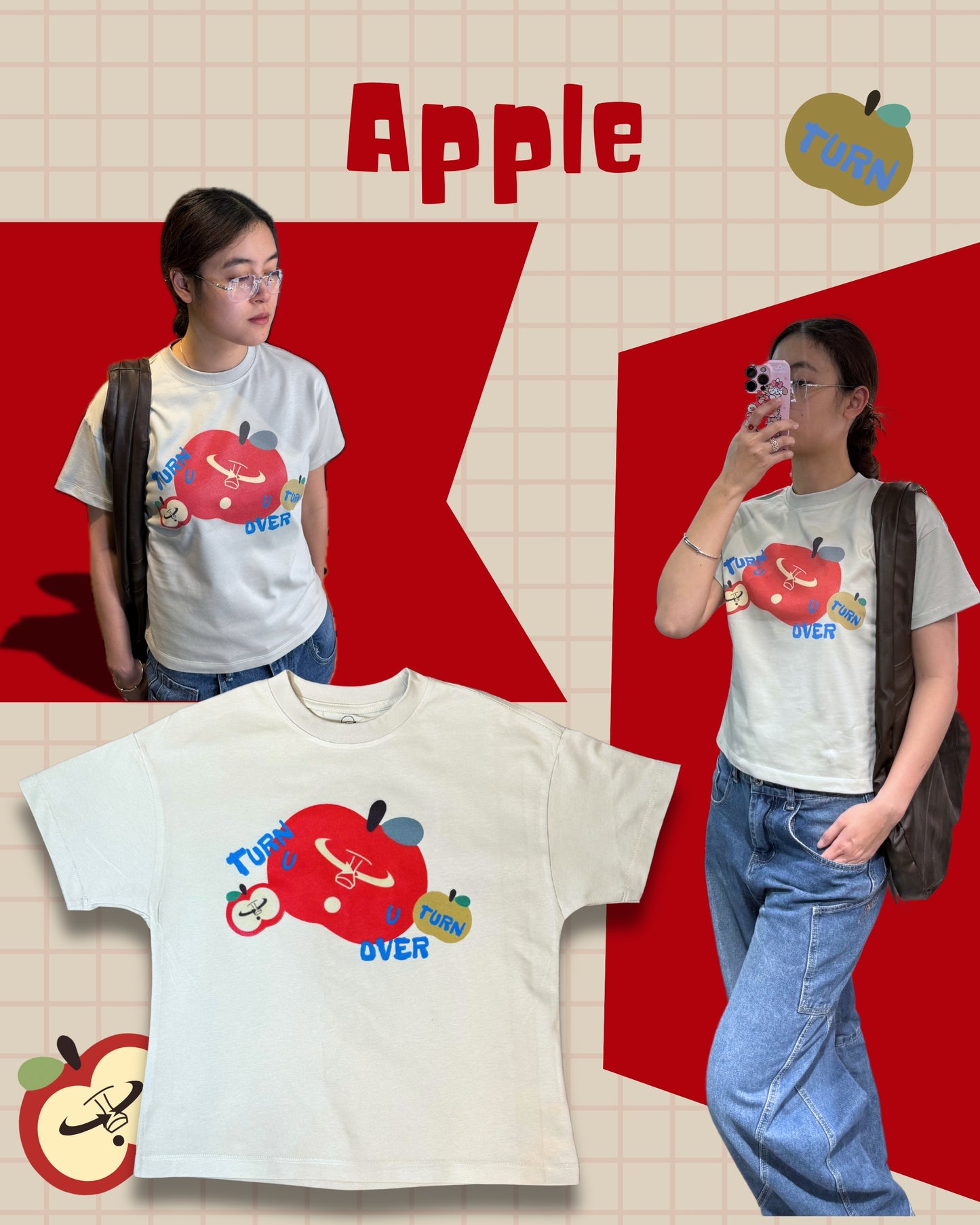 TURNOVER 2025SS APPLE TEE
“25SSWT2 蘋果少女TEE”