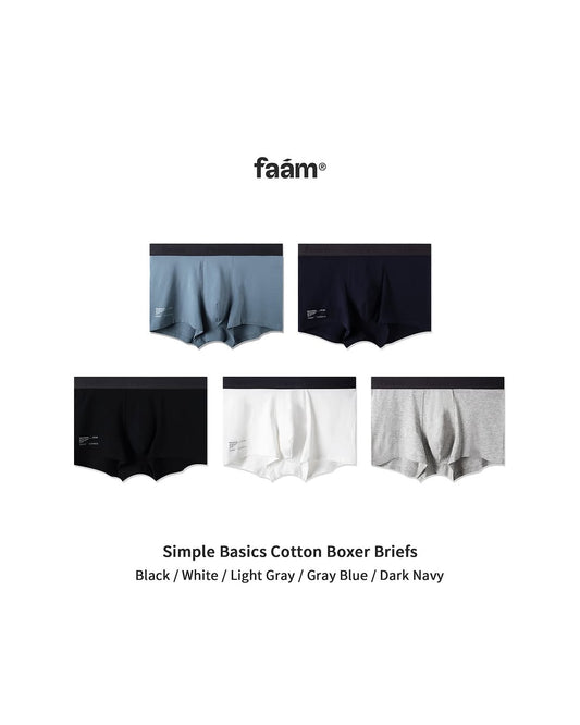 Simple Basics Cotton Boxer Briefs 素面棉質平口內褲 SPBCBX001