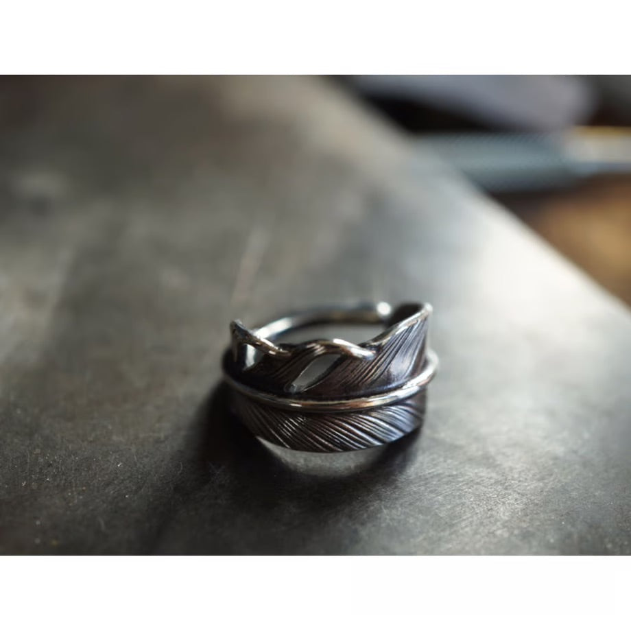 feather ring narrow 【cast】