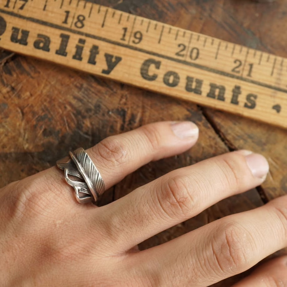 feather ring narrow 【cast】