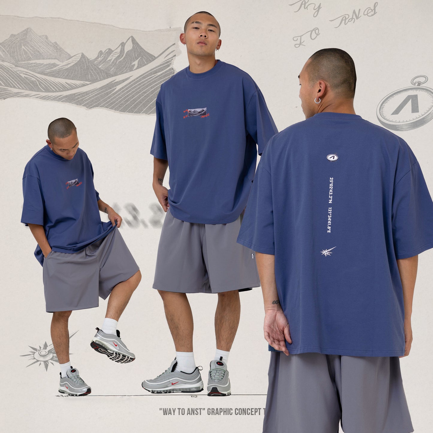 ANST "WAY TO ANST" GRAPHIC CONCEPT TEE 882518