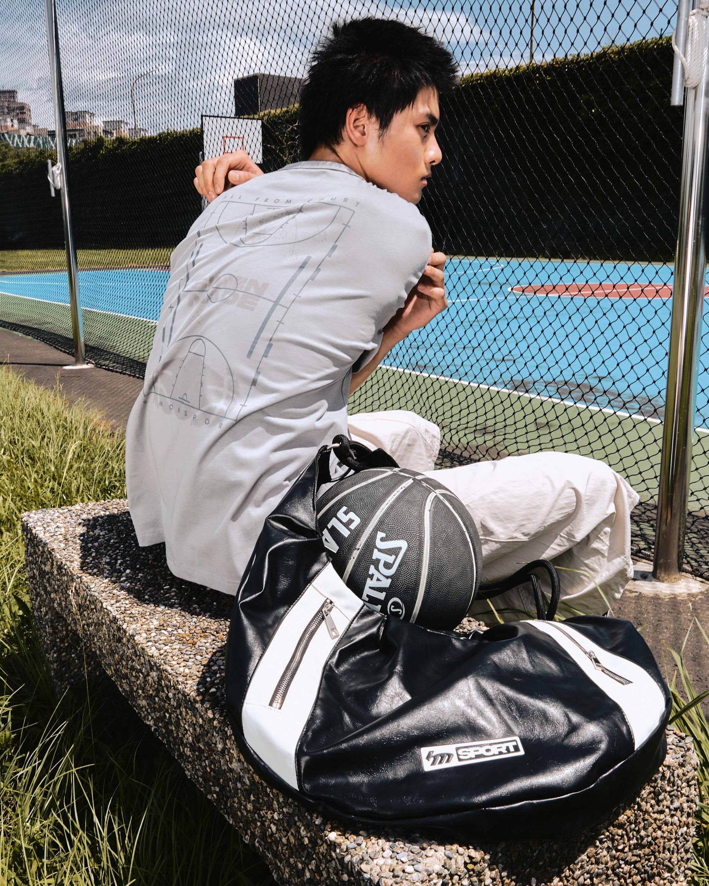 SIMON MADE TS-2523-03 區域防守 籃球 短T