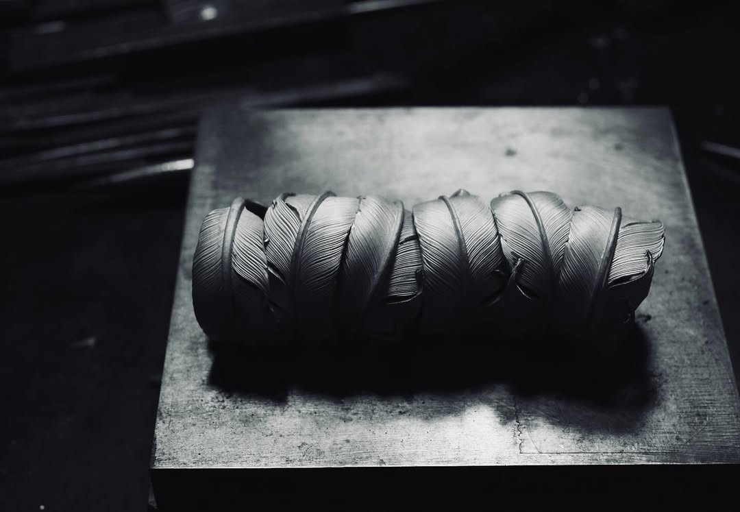 Keep Koichi Sliver Feather Ring