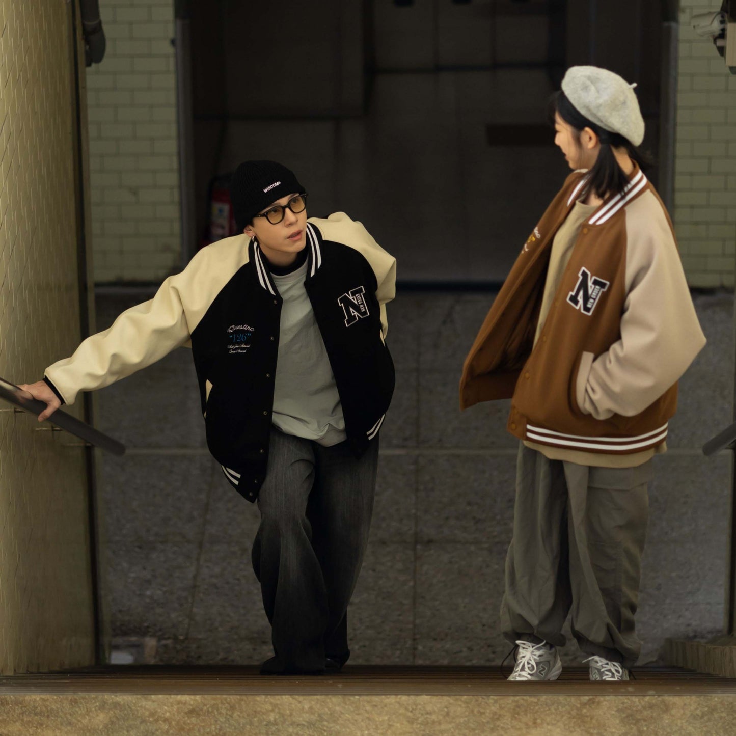 QUEST NEW ORDER JACKET 仿羊毛 棒球外套