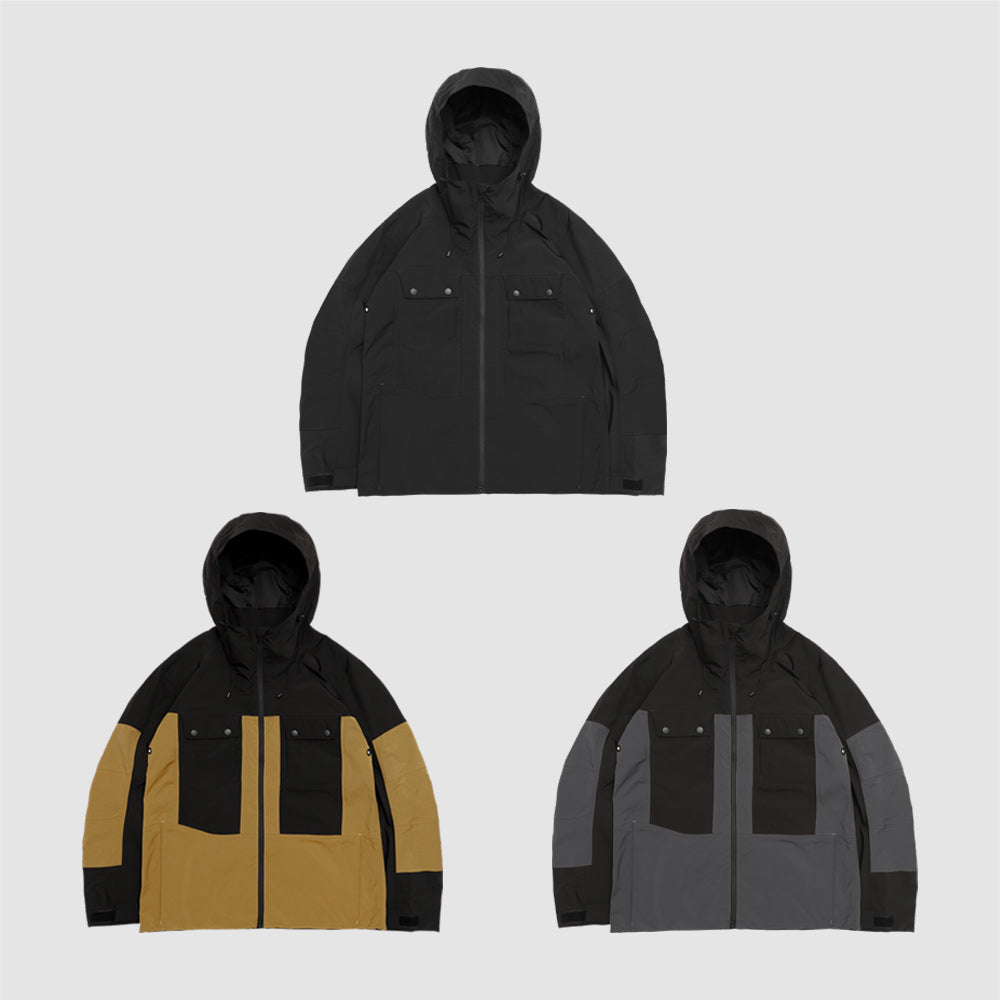 【QUEST】FUNCTIONAL JACKET-機能風衣外套 防潑水 防風 拚色