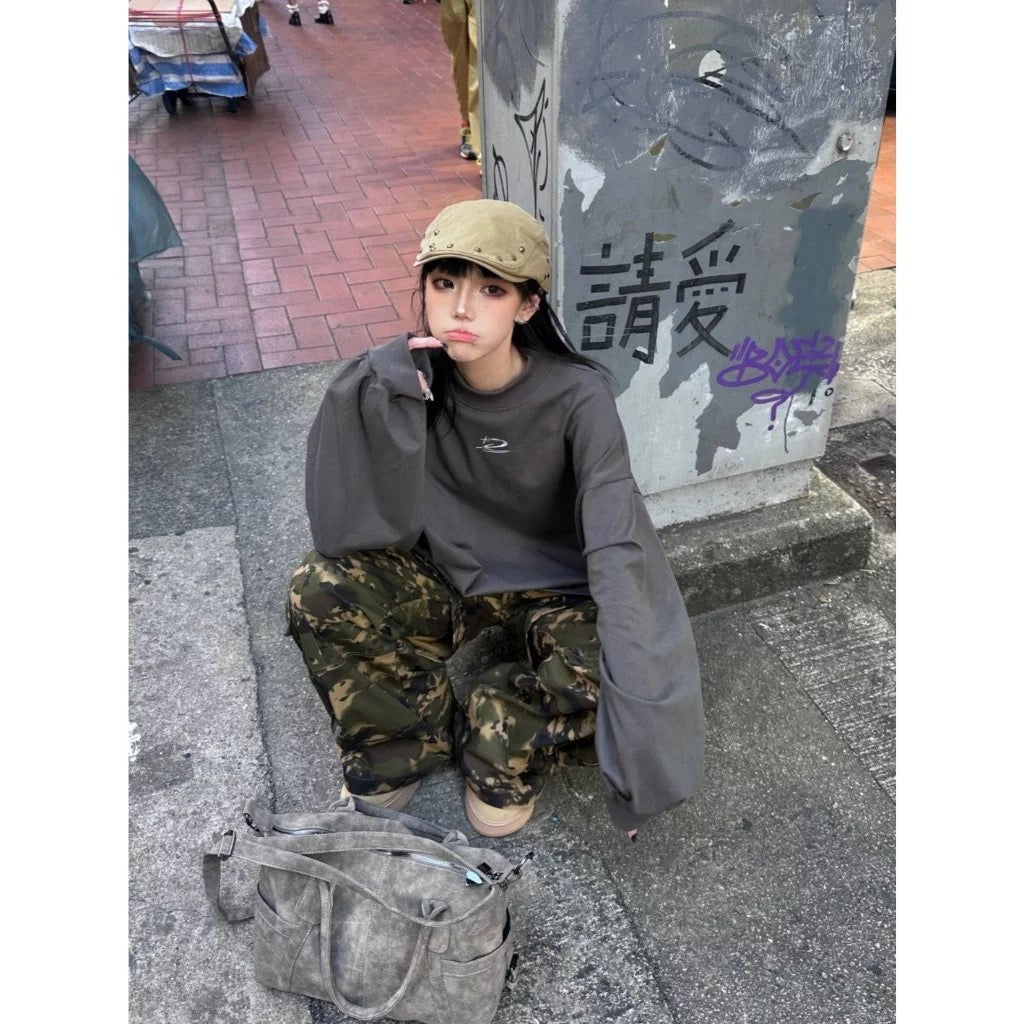 DCM 刺绣 流星 微高领 薄长袖 高领长袖 DCM-M25