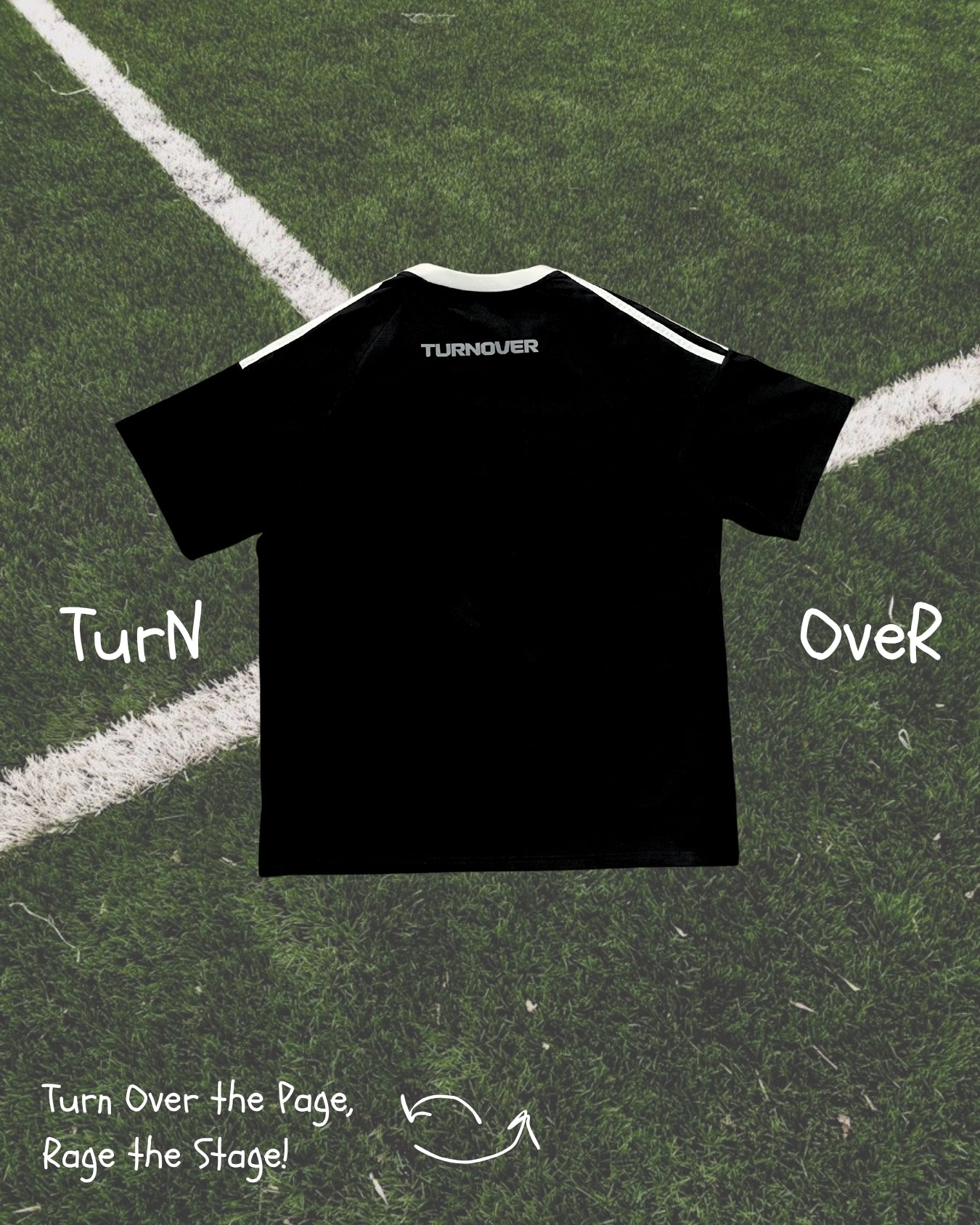 TURNOVER 2025SS Vortex Football Tee “25SSFT1 渦流足球TEE”